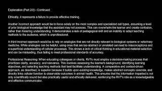 Registered Veterinary Technician Free Practice Test video