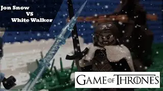 LEGO Game Of Thrones - Jon Snow VS White Walker - Stop Motion Short