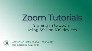 Signing in to Zoom using SSO on iOS devices