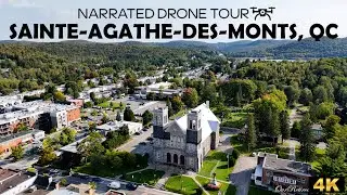 ⚜️ 🌲 Sainte-Agathe-des-Monts, Qu&eacute;bec! ✨ 4K Drone 🚁