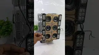 New Dj Lighting Set-up Loding With Mini Truck | Dj Gadi Meking At Home | Dj Speaker#shorts#djtruck