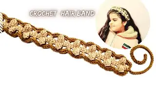Amazing,super very nice crochet hairband tutorial  _ easy crochet hairband pattern