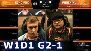 Echo Fox vs Phoenix1 Game 1 | S7 NA LCS Spring 2017 Week 1 Day 1 | FOX vs P1 G1 W1D1