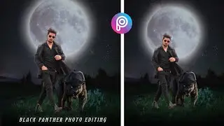 Black Panther Photo Editing in Picsart | Black Panther Edit |