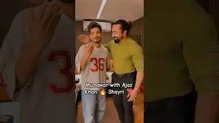 Munawar Faruqui with Ajaz Khan shayri together