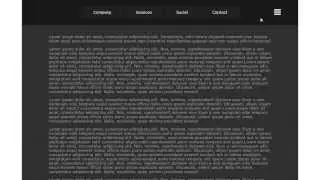 Responsive Full Screen Overlay Navigation Menu demonstration
