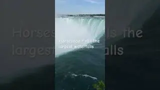 Largest waterfalls Niagara Horseshoe Falls #travel #tourism #waterfall  #water  #niagara
