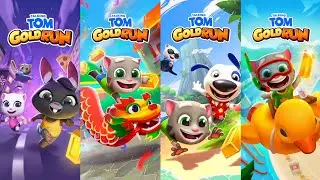 Talking Tom Gold Run Talking Becca vs China Update vs Earth Day Update vs Summer Of Sports Gameplay