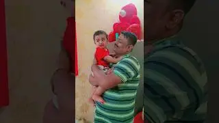 Toddler  Reacts to Dad's Clean  Shaved Face 😢😭😢😫Part 1 #viral #trendingshorts #ytshorts #cutebaby