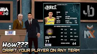 How to Draft MC Player on any team 
