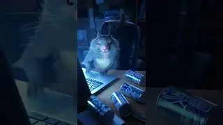 When a Squirrel Drinks Too Much Coffee 😂☕