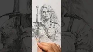 Draw Ciri from Witcher #sketch #art #ciri #fypシ゚viral #foryoupage