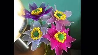 How to make a nylon stocking flowers  - Anemone