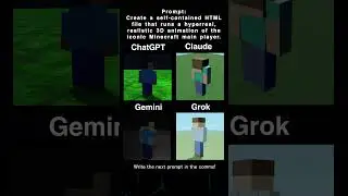 I Challenged 4 AI Models to Make Minecraft Steve 🔥