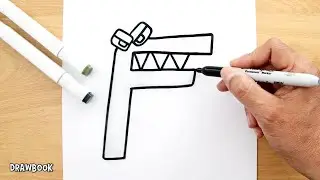 How to draw Evolution LETTER F (Growing Up) | ALPHABET LORE