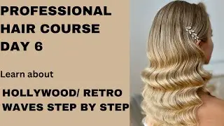 FREE BASIC HAIRSTYLING COURSE DAY6|हेयर क्लास|Hollywood Waves| RETRO WAVES LOOK HAIRSTYLE |PRATIBHA