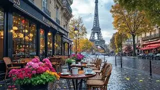 Paris Spring Jazz Caf&eacute; Ambience 🎶 Cozy Coffeehouse Music with French Vibes