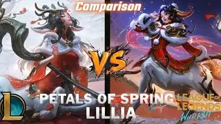 Petals of Spring Lilia Comparison PC vs Mobile | League of Legends and Wild Rift 