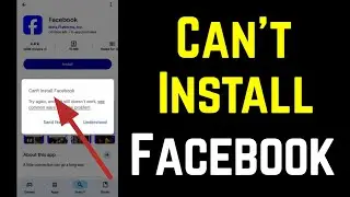 Fix Can't install Facebook App play store not download problem solved
