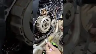 Bajaj 220f cutch side packing changeing and oil change#bajaj #220f #220f_pulsar