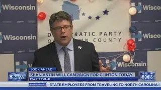 Sean Astin will campaign for Clinton today