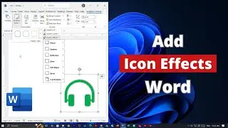 Как добавить эффекты значков в Microsoft Word