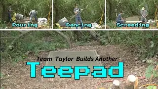 Team Taylor Builds ANOTHER Teepad for the Homestead Disc Golf Course