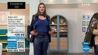 kathy ireland Fashion 360 The Greta FauxEver Leather Tro...