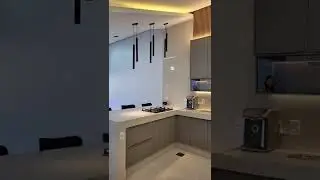 #shorts Kitchen Cabinet Lighting Hydraulic Cabinet #modularkitchen #kitchendesign #shortsvideos