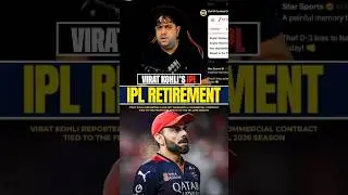 Virat Kohli IPL Retirement news 💔 | RCB player | IPL 2026 | #viratkohli #rcb #rcbians #cricket