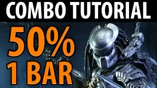 Mortal Kombat X - Predator: 50% Combo Tutorial - Hish-Qu-Ten! [HD 60fps]