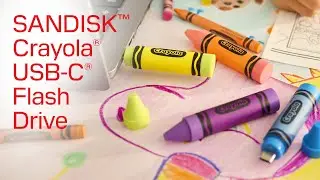 SANDISK&trade; Crayola&reg; USB-C&reg; Flash Drive