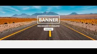 Responsive Banner || Hero- image design  || using HTML & CSS Quick tips & tricks