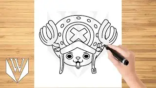 Как нарисовать Чоппера One Piece шаг за шагом, Учебник по рисованию Trick Easy For Kids