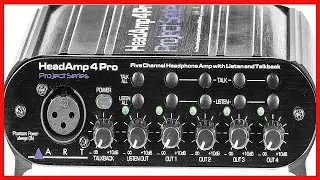 ART HeadAMP 4 Pro Five Channel Headphone Amplifier with Talkback HEADAMP4PRO