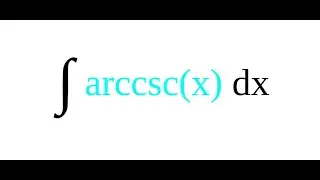 Całka arccscx