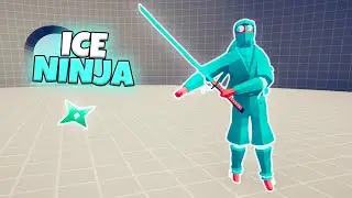 ICE NINJA 1 VS 1 EVERY UNIT | TABS MODDED GAMEPLAY