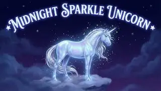 Midnight Sparkle Unicorn 4K🌌 | Calming Unicorn Lullaby | Bedtime Music
