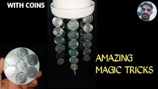 Amazing Magic Tricks with Coins / Hanging Coins Trick / Ameer Right Tech
