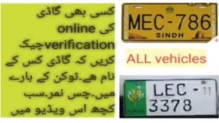 how to check online vehicle verification/check online vehicle information