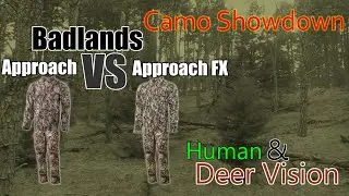 Compare Badlands Approach VS Approach FX on 16 Backgrounds with Deer and Human Vision.