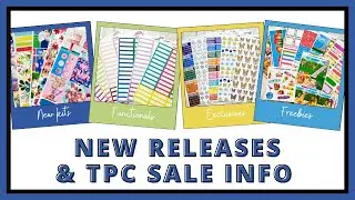MARCH TPC SALE FREEBIES & NEW RELEASES // New Kit Format & EXCLUSIVE art! // Ft. A Pretty Planscape