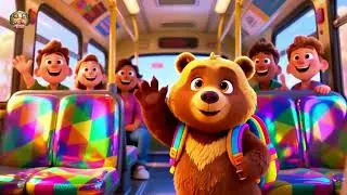 Baby Bear Enjoy the Bus | Fun Bus Ride Song for Kids | Nursery Rhymes in English