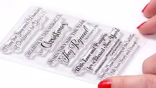 Miracle of Christmas Card Sentiments Stamp Set - Scrapbook.com Exclusive