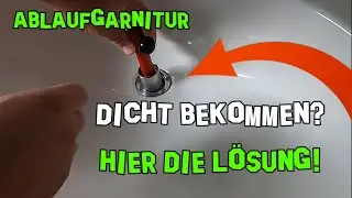 Ablaufgarnitur wechseln austauschen dicht bekommen am Waschbecken mit Ventilfix Ventilhalter KS Tool