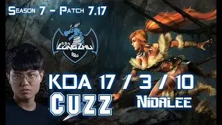 LZ Cuzz NIDALEE vs SHYVANA Jungle - Patch 7.17 KR Ranked