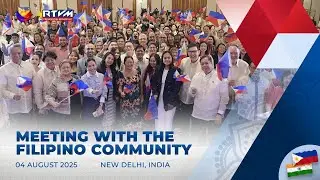Meeting with the Filipino Community in New Delhi, India 8/04/2025