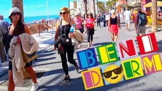 😎BENIDORM march 2023 Levante Beach - Playa de Levante /🇪🇸 Spain  Costa Blanca 4K