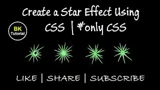 How to Create Star Animation  Effect Using CSS | 