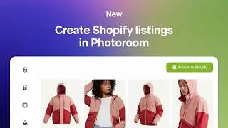Connect your Shopify store to Photoroom!